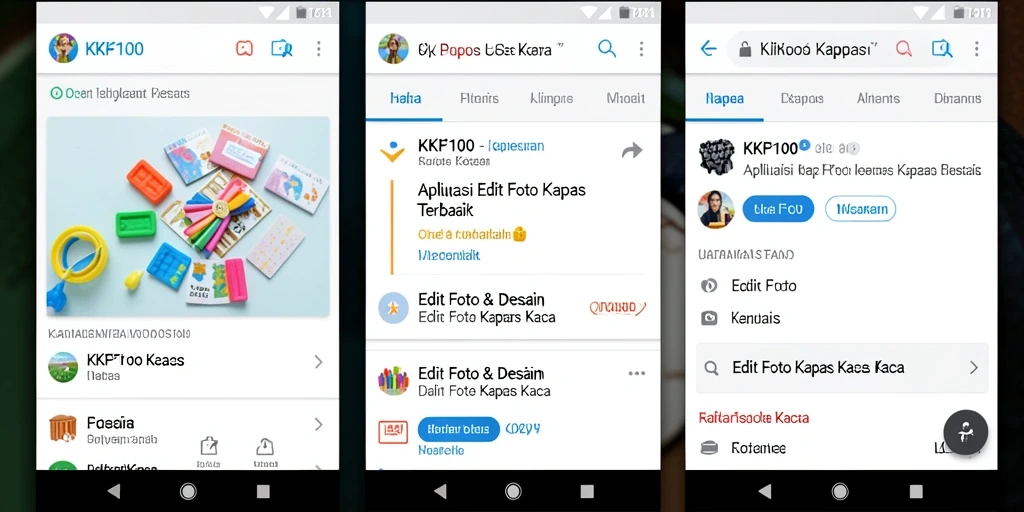Tampilan antarmuka KPK100 saat mengedit foto kertas kaca.