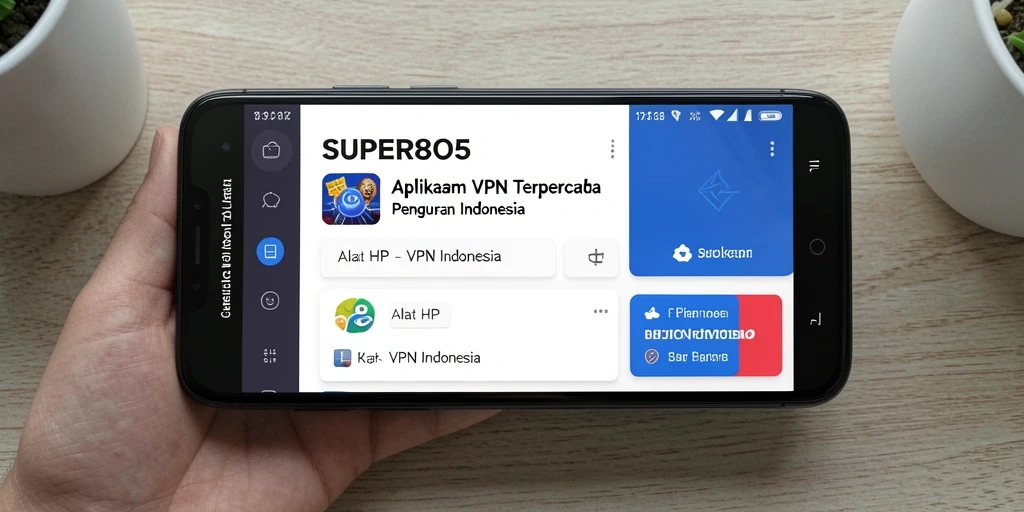 Antarmuka pengguna SUPER805 yang sederhana dan fungsional.